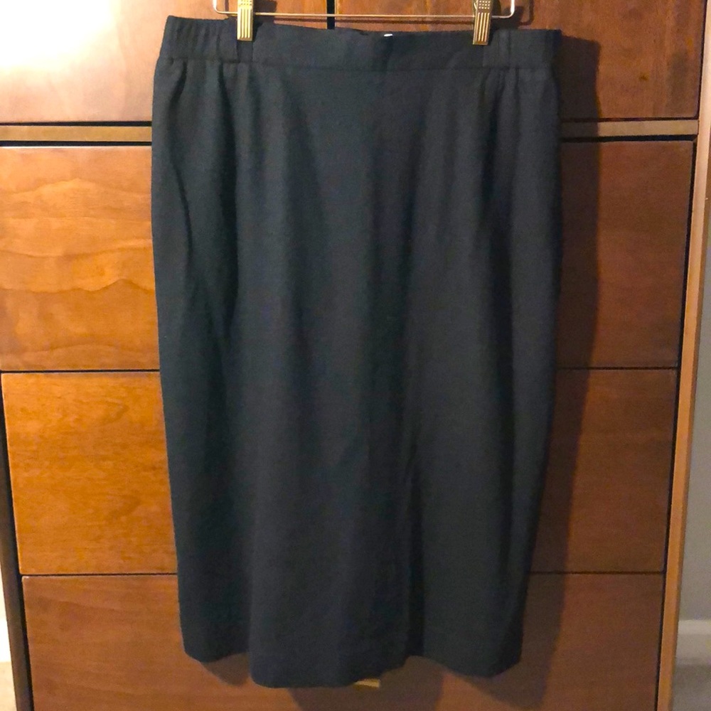 Givenchy Vintage Wool Pencil Skirt Sz 14w